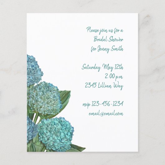 ダスティブルーアジサイ花束 (正面)