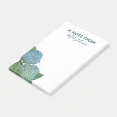 ダスティブルーアジサイ花束 ポストイット (アングル)