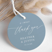 ダスティブルーアスウィートサンキュー結婚式の引き出物 フェイバータグ