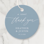 ダスティブルーアスウィートサンキュー結婚式の引き出物 フェイバータグ (正面)