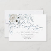 ダスティブルーアネモネピーニーフローラ 招待状 (正面)