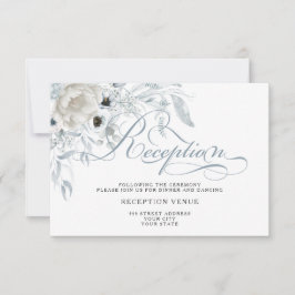 ダスティブルーアネモネピーニーフローラ 招待状