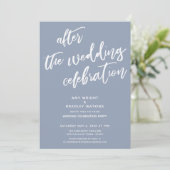 ダスティブルーアフター結婚ザお祝い 招待状 (スタンド正面)