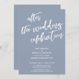 ダスティブルーアフター結婚ザお祝い 招待状