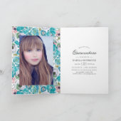 ダスティブルーアンドターコイズフローラキンセアニラ 招待状 (内部)