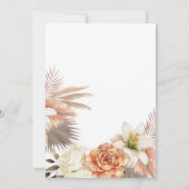 ダスティブルーアンドピーチ結婚フローラ セーブザデート (裏面)