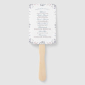 ダスティブルーアンドマウヴフローラ結婚式 プログラム ハンドファン (裏面)