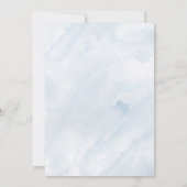 ダスティブルーアンド金ゴールドブルーベリーブライダルシャワー 招待状 (裏面)