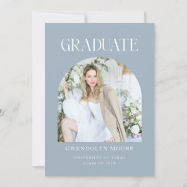 ダスティブルーアーチフォト卒業発表カード