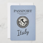 ダスティブルーイタリアパスポート セーブザデート (正面)