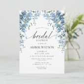 ダスティブルーウィステリアフローラブライダルシャワー 招待状 (スタンド正面)