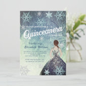 ダスティブルーウィンターワンダーランドグリッタードレス 招待状 (スタンド正面)