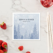 ダスティブルーウィンターワンダーランド スタンダードカクテルナプキン (インサイチュ)