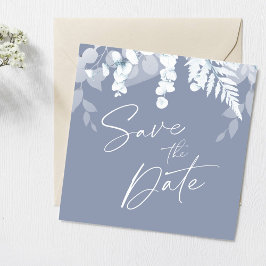 ダスティブルーウェディングザデイト招待状 招待状