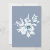 ダスティブルーウェディングザデイト招待状 招待状 (裏面)