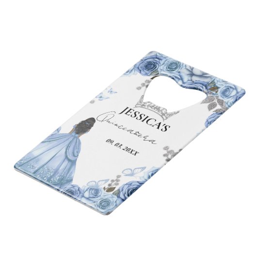 ダスティブルーウォーターエレガントカラーフローラキンセアニラ クレジットカード栓抜き (裏面アングル)
