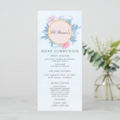 ダスティブルーウォーターカラーサキュレントファーストコミュニオン メニュー (スタンド正面)