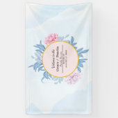 ダスティブルーウォーターカラーサクレントファミリー懇親会 横断幕 (縦)