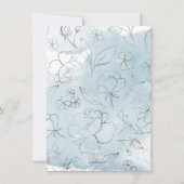 ダスティブルーウォーターカラーバラズブランチバブリー 招待状 (裏面)