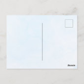 ダスティブルーウォーターカラーファミリー懇親会セーブザ日付 ポストカード (裏面)