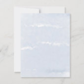 ダスティブルーウォーターカラーブランチ&バブリー招待状 招待状 (裏面)