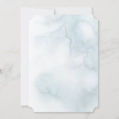 ダスティブルーウォーターカラープーターウィローブランチ セーブザデート (裏面)