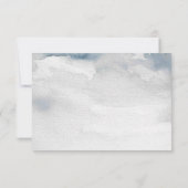 ダスティブルーウォーター結婚カラー詳細カード 出欠カード (裏面)