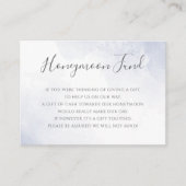 ダスティブルーウォーター色フローラハネムーンファンド エンクロージャーカード (正面)