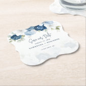 ダスティブルーウォーター色救フローラの日付 ペーパーコースター (アングル)
