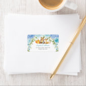 ダスティブルーウッドランドアニマルズ差出人住所 ラベル (インサイチュ)