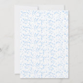 ダスティブルーエレガントフローラバタフライキンセアニェラ 招待状 (裏面)