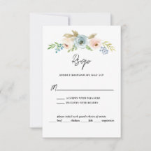 ダスティブルーエレガントフローラ素朴結婚ズ