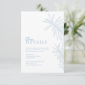 ダスティブルーエレガントボタニカル離れ詳細 エンクロージャーカード (スタンド正面)