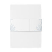 ダスティブルーエレガントボタニッ結婚クス 招待状ベリーバンド (裏面例)