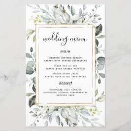 ダスティブルーエレガント金ゴールド素朴のメ結婚ニュー・カード