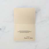 ダスティブルーオータムボホ結婚のサンキューカード サンキューカード (内部)