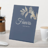 ダスティブルーオータムボホ結婚式の引き出物 台座サイン (インサイチュ)