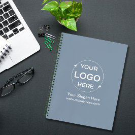 ダスティブルーカスタムビジネスロゴ ノートブック