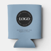 ダスティブルーカスタムビジネス会社ロゴ文字 缶クーラー (裏面)