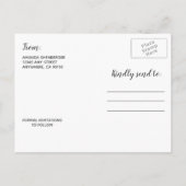 ダスティブルーカントリーレースメイソンジャー日付を保存 案内ポストカード (裏面)