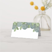 ダスティブルーガーデンエレガントフローラグリーンリー プレイスカード (裏面)