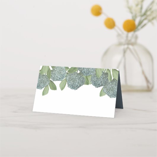 ダスティブルーガーデンエレガントフローラグリーンリー プレイスカード (正面)