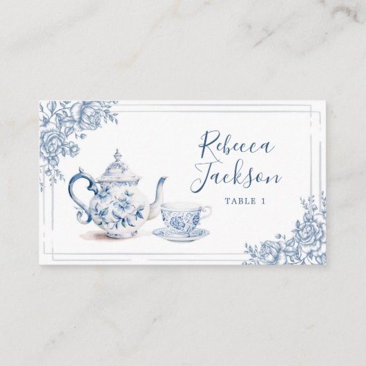 ダスティブルーガーデンビクトリアンアフタヌーンティー プレイスカード (裏面)