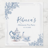 ダスティブルーガーデンビクトリアンアフタヌーンティー ワインラベル (シングルラベル)