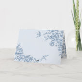 ダスティブルーガーデンビクトリアンブライダルシャワーティー サンキューカード (裏面)