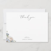 ダスティブルーガーデンフローラありがとう ノートカード (正面)