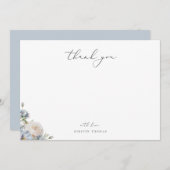 ダスティブルーガーデンフローラありがとう ノートカード (正面/裏面)