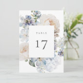ダスティブルーガーデンフローラテーブル番号カード プログラム (スタンド正面)