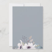 ダスティブルーガーデンフローラブライダルシャワー招待 招待状 (裏面)