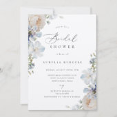 ダスティブルーガーデンフローラブライダルシャワー 招待状 (正面)